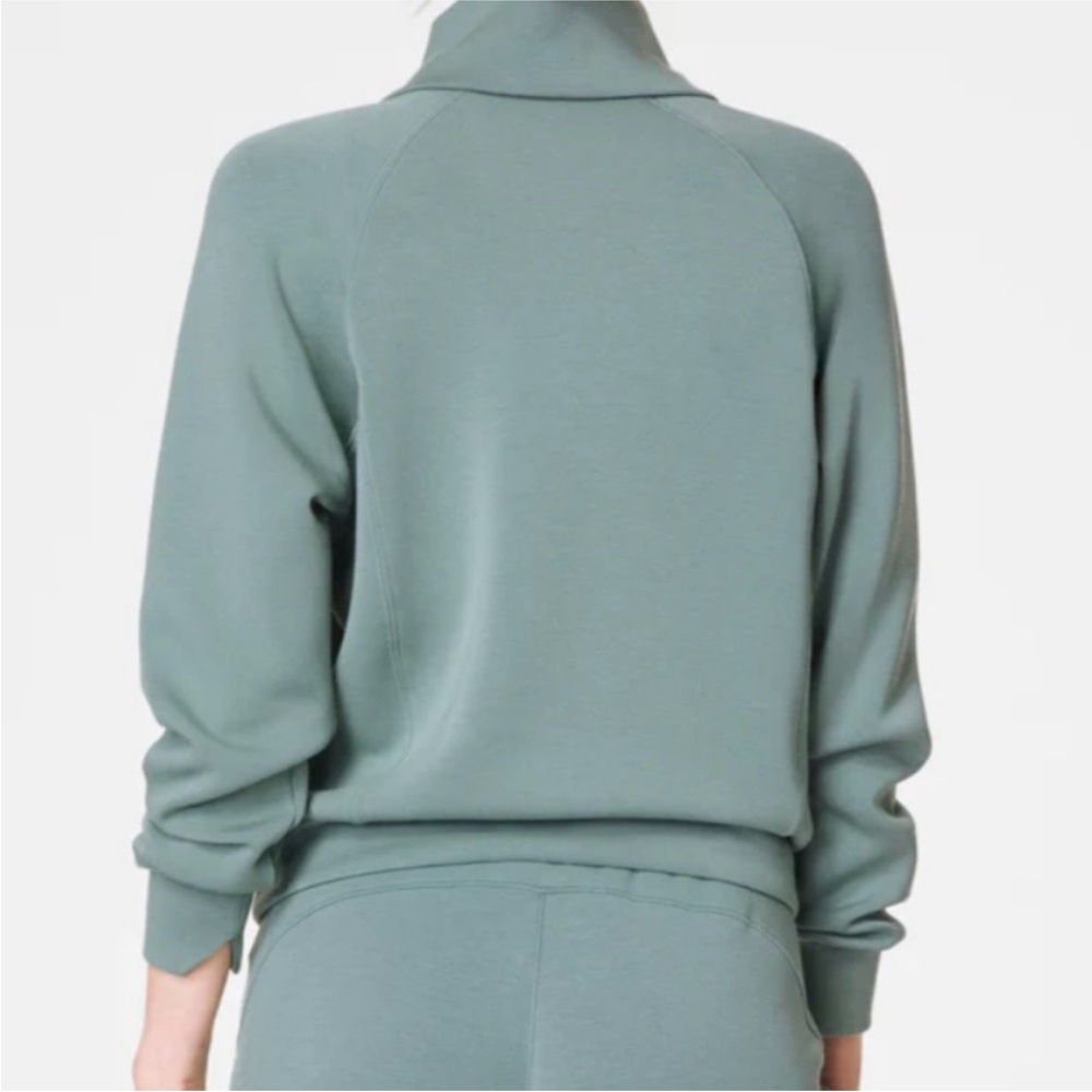 Spanx Airessentials Half Zip Green - image 3